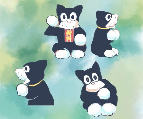 のらくろのいろんなポーズのイラスト